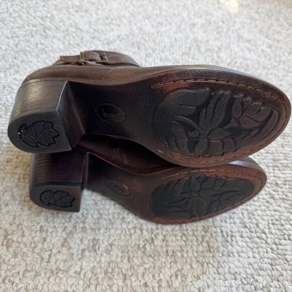 B.O.C. Womens Shea Brown Distressed Ankle Booties Shoes Size 9 - Picture 7 of 9